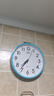 康巴丝（Compas）挂钟 静音简约钟表客厅石英钟表挂墙时钟 c2855 蓝色 26cm 实拍图