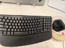 罗技（Logitech）Wave Combo 无线人体工学键鼠套装 垂直鼠标 无线蓝牙鼠标 办公键盘 无线键盘 蓝牙键盘 黑色 实拍图
