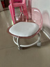 亚克力小凳子静音带万向轮儿童学步凳网红小椅子滑轮矮凳浴室凳 颜色随机【活动款】 实拍图