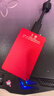 ThinkPlus联想  1TB移动固态硬盘 USB3.1高速PSSD移动硬盘小巧便携读取550MB/S US100红色 实拍图
