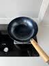 臻三环章丘铁锅炒锅手工锻打铁锅无涂层不易粘锅炒菜锅厨房好物一环轻音 古法烤蓝 28cm 实拍图