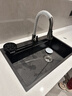 好太太家宝系列厨房水槽小米粒大单槽多功能洗碗洗菜一体盆304不锈钢洗菜池 75*45 【5.0加厚】纳米抗菌 实拍图