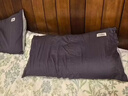 无印良品A类全棉枕套100%纯棉枕套枕巾48x74cm一对装 深灰浅灰 实拍图