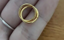 周六福简约足金999黄金耳圈耳环女生日礼物计价AA090923 一对 约1.18g 实拍图