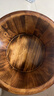 川柏香实木泡脚桶木桶洗脚盆木桶家用足浴桶泡脚木质香柏木碳化木制脚盆 26cm 【碳化无盖】+艾30 实拍图