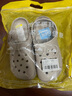 利达妮（TZLDN）厚底洞洞鞋男士夏季外穿沙滩凉鞋防滑防臭eva包头拖鞋手术室专用 卡其色 【2.0升级款 | 99%抗菌防臭】 42 -43【标准码】 实拍图