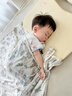 威尔贝鲁【吸湿排汗】婴幼儿童睡袋1-3岁宝宝前4后2夏季薄款睡衣云端蓝M 实拍图