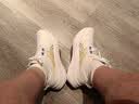 亚瑟士ASICS跑步鞋男鞋缓震透气运动鞋舒适耐磨回弹跑鞋 GEL-NIMBUS 26 白色/蓝色 42 实拍图