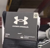 安德玛（Under Armour）篮球袜子 运动袜男女 跑步羽毛球防臭袜中筒棉袜 白色L码三双装 实拍图