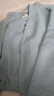 洁丽雅（Grace）抗菌防螨浴袍纯棉吸水浴衣简约家居汗蒸服华夫格男女睡袍 实拍图
