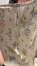嫚熙（EMXEE）睡衣春夏季孕妇装衣服裤子哺乳待产产后月子服家居服套装弹力丝麻 绮幻花信（哺乳吊带三件套） L 实拍图