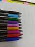 白雪（snowhite）0.5mm彩色中性笔套装按动 多色笔签字笔水笔手账笔做笔记神器 G-103 彩色9支 实拍图