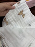 京东快递小方巾新生儿毛巾高密纯棉纱布口水巾宝宝洗脸巾花色随机 30*30纯棉6层柔纱小方巾 5条装 实拍图