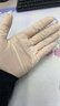 爱马斯（AMMEX）一次性手套乳胶手套100只中码高弹餐饮家用清洁洗碗防水橡胶手套 实拍图