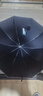 天堂伞 加大雨伞三折 晴雨两用商务伞经典格纹10骨大雨伞男女 藏青 实拍图