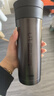 膳魔师（THERMOS）不锈钢保温杯男女茶杯车载便携水杯商务带茶隔可定制团购JMK 黑色 470ml 实拍图