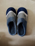 俞兆林（YUZHAOLIN）棉拖鞋男女冬季软底保暖家居室内特大码家用棉鞋 蓝色 46-47 实拍图