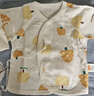 贝瑞加（Babyprints）新生儿衣服2件装男女宝宝半背衣纯棉长袖婴儿上衣亲肤柔软 黄66 实拍图