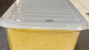 SPACEXPERT 衣物收纳箱特大号塑料整理箱车载储物箱80L黄色 1个装 带轮 实拍图