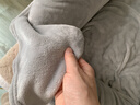 网易严选 毛毯暖绒盖毯加厚法兰绒毯子撸猫毯A类抗菌办公午睡空调毯夜空灰 实拍图