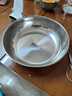 【不锈钢】和面盆厨房烘焙家用火锅盆洗菜打蛋汤锅盆醒面盆料理盆 32cm【热卖款】不锈钢 和面盆 实拍图