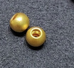 999足金小金珠光面黄金转运珠3D硬金DIY散珠 2颗-3mm小金珠 实拍图