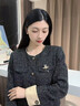 唐后高定珐琅彩鸢尾花胸针女天然珍珠奢华气质别针情人节西装大衣配饰 实拍图