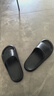 朴西香蕉船凉拖鞋女士浴室不易滑居家室内四季情侣拖鞋男 黑色 37-38 实拍图