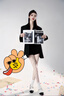 绫天生丝滑绫lingerie「弥」3D复古俏皮波点一体吊带无缝镂空连身丝袜连裤袜 White羽白 1双 M 码-3D-无缝款「155cm~168cm」 实拍图