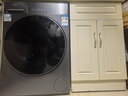 海尔滚筒洗衣机洗烘一体带烘干10KG 537超薄平嵌 525大筒 蓝盾除菌 商场同款 防生锈XQG100-HL58A1 实拍图