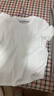 布先生春夏季短袖T恤男士纯棉小白T纯色内搭打底衫 白色 S(165) 实拍图