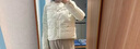 香影小香风轻薄羽绒服女2025冬季新款90白鸭绒圆领法式白色短外套 银牡丹色 S 实拍图