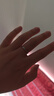央创时尚结婚订婚戒指一对情侣对戒道具仿真钻戒婚戒男女一对莫桑钻对戒女 晒单实拍图