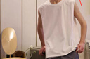 宜而爽【100%纯棉】男士背心男夏季薄款宽肩圆领无袖打底运动内衣两件装 实拍图