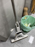 京东京造对折式海绵拖把38cm杆长135胶棉吸水免手洗家用拖地神器一拖净2头 实拍图