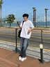 乔丹冰丝短袖t恤男士2026夏季新款白色休闲运动半袖宽松跑步速干上衣T 白色 XL 实拍图
