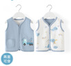 舒贝怡婴儿衣服儿童马甲两面穿背心宝宝坎肩上衣男女春秋马夹蓝色80CM 实拍图
