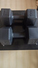 华亚（HUAYA） 哑铃环保包胶六角手铃男士家用健身器材 15KG 一对（7.5KG*2只） 实拍图