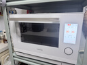 东芝（TOSHIBA）白珍珠水波炉高奢款家用微波炉烤箱微蒸烤炸炖一体机蒸烤箱28L触控彩屏ER-YD95CNW 实拍图