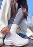 安踏（ANTA）叶子5丨女鞋运动鞋子女款春夏季轻便体考跑步鞋网面透气休闲鞋女 象牙白 （叶子5小红书爆款） 37.5 实拍图