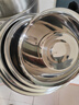 炊大皇304不锈钢盆筛五件套 加厚洗菜盆和面盆调料腌肉盆米筛五个组合装 实拍图