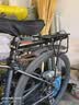自行车后货架快拆山地车尾架后座架行李架可载人铝合金单车置物架 【铝合金款】半快拆式载人货架 实拍图