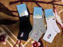 NBA袜子男士运动袜夏季抗菌防臭消臭吸汗无骨棉袜跑步中筒袜3双 实拍图