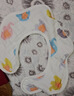 洁丽雅（Grace）A类纯棉4层围嘴5条装婴儿纱布口水巾围兜宝宝360度旋转吸水饭兜 实拍图