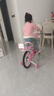紫榕 儿童自行车女孩单车3-8岁公主款脚踏车男女宝宝小孩童车 公主粉【京仓直发】闪轮护具套装 16寸 适合100-120cm 实拍图