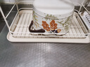 拜杰长方形水果托盘茶盘家用果盘早餐盘收纳盘客厅零食盘大号米白色 实拍图