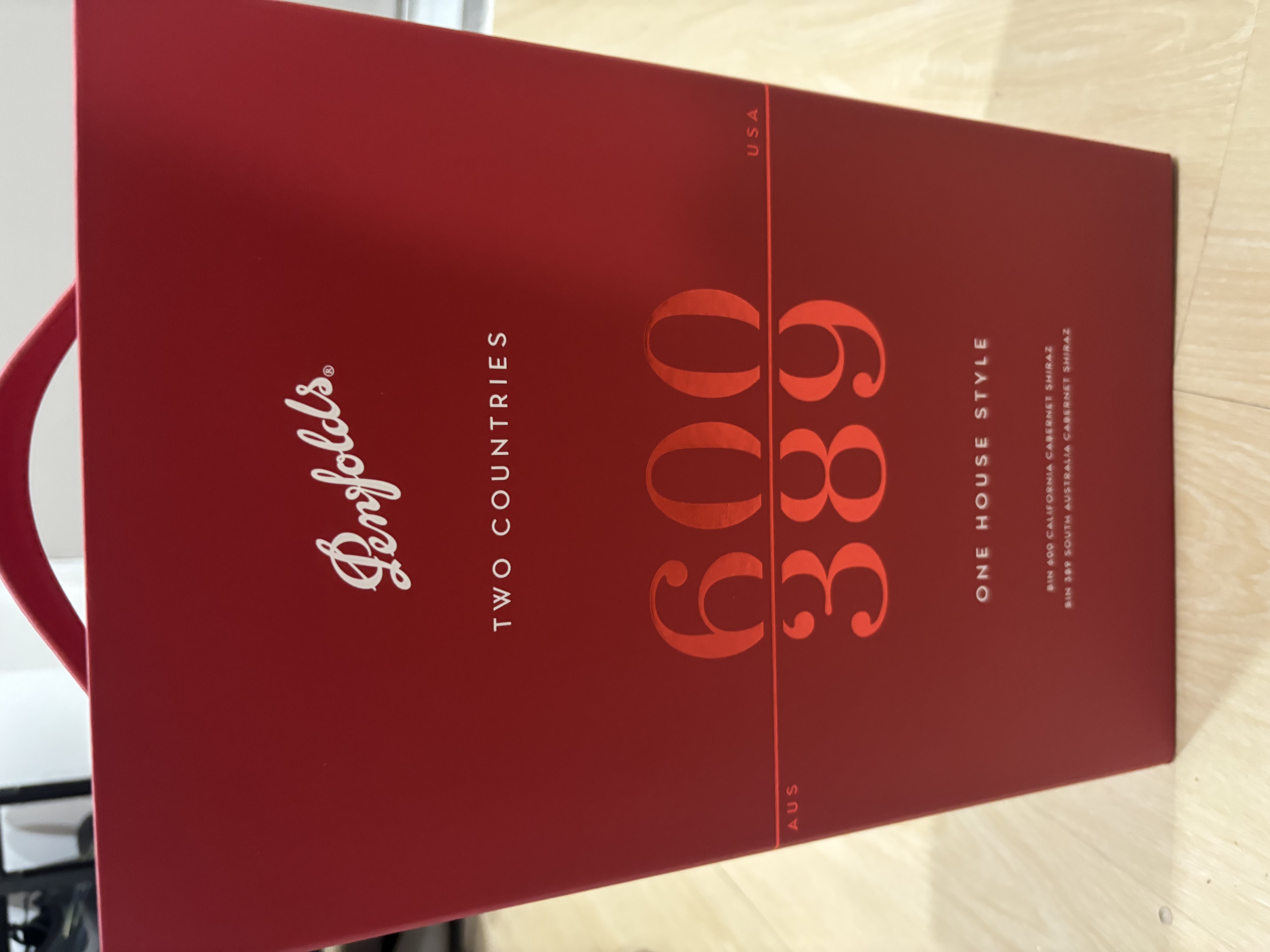 奔富（Penfolds）Bin 600+Bin 389 镜像礼盒双支套装750ml*2 双支礼盒 行货正品 实拍图