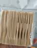 特美居（temeiju）水果叉一次性叉子月饼蛋糕竹制加厚点心叉外卖打包环保木叉100支 实拍图