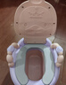海豚星儿童马桶坐便器男小孩女宝宝婴幼儿专用训练厕所家用大便桶尿盆凳 推荐 普通款粉色PVC软垫 +刷子 实拍图