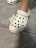 卡骆驰（CROCS）贝雅洞洞鞋男鞋女鞋轻便耐磨一脚蹬拖鞋休闲鞋百搭花园鞋|10126 白-100 43 (270mm) 实拍图